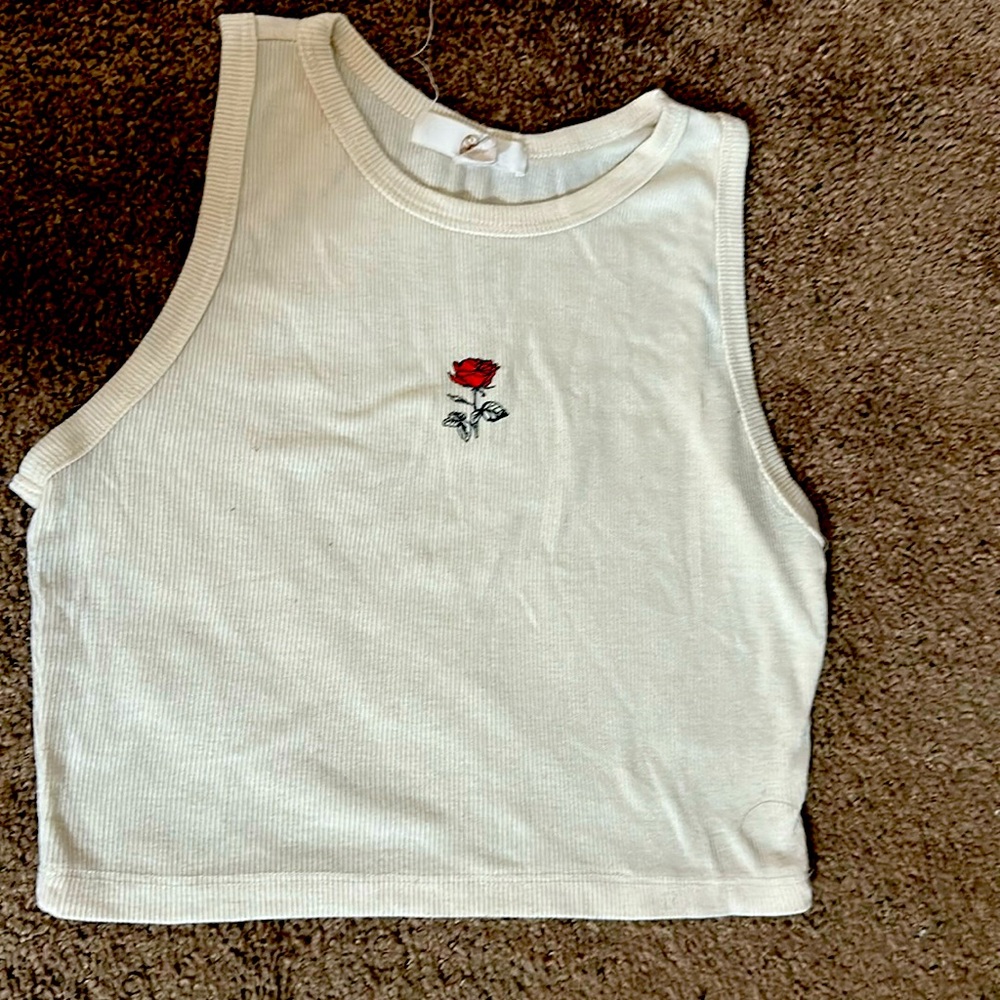 Cream tank top size m